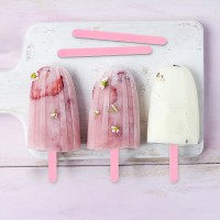 10pcs Acrylic Ice Cream Sticks Popsicle Stick Multicolor Ice Cream Tools DIY Handmade Making Crafts For Kitchen Mold Accessories