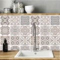 Strip Tiles Wall Sticker for Kitchen Stairs Decoration Ceramics Wall Decals Tiles Art Wallpaper Customed Morocco Arabic Retro