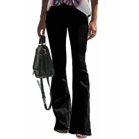 Women Jeans Slim Fit Denim Pants Bell Bottom Straight High Waist Bootleg Jeans Stretch Female Flare Trouser Maxi Fashion