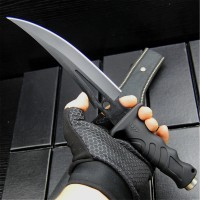 EVERRICH G10 black fiber handle tactical straight knife black sharp hunting knife Rescue knife + nylon sleeve