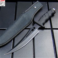 EVERRICH G10 black fiber handle tactical straight knife black sharp hunting knife Rescue knife + nylon sleeve