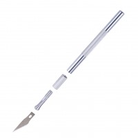 1 Set Metal Handle Scalpel Blade Knife Wood Paper Cutter Craft Pen Engraving Cutting Supplies DIY Stationery Utility Knife