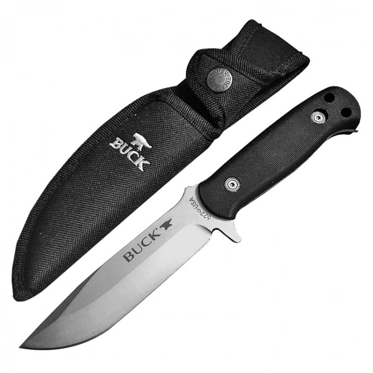 DuoClang Military Hunting Knife Full Tang Steel Combat Defense Fixed Blade Knives with Nylon Sheath