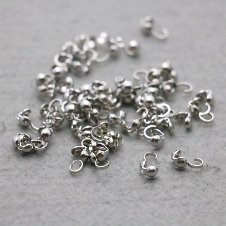 10PCS Silver-plate 9*3.8mm Metal Covered Button Fittings Accessory Hardware Machining Metal Parts For Bracelet Necklace Jewelry