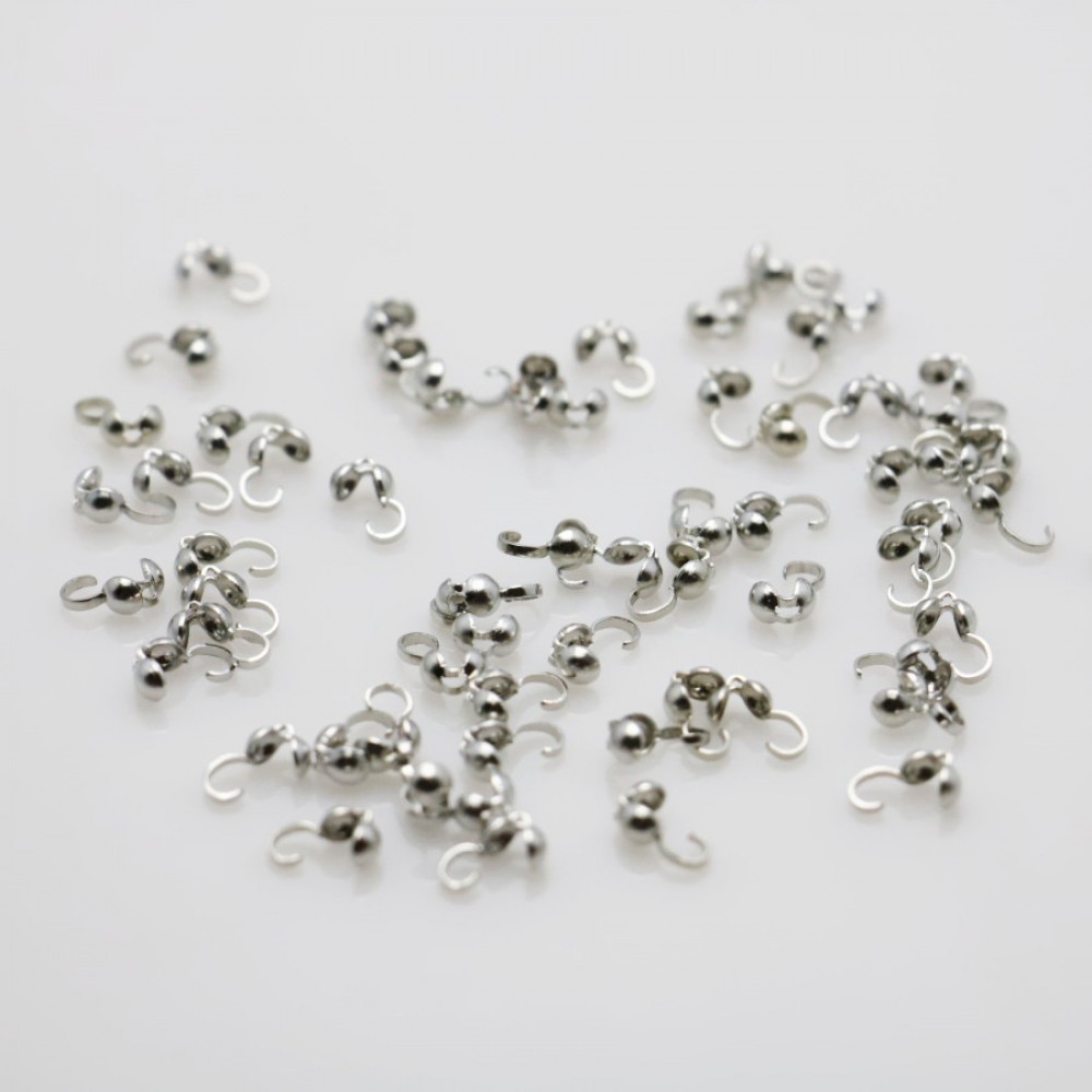 10PCS Silver-plate Metal button Fittings for Accessory Hardware Machining metal parts for Bracelet Necklace Jewelry Making