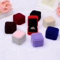 Velvet Stud Earrings Storage Box Ring Display Case Jewelry Gift Box Small Necklace Gift Packaging Boxes Jewelry Case