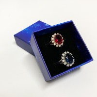1Pcs Blue Star Set Jewelry Packaging Box Ring Bracelet Gift Case Unique Creative Design Necklace Pendant Storage Holder Organize