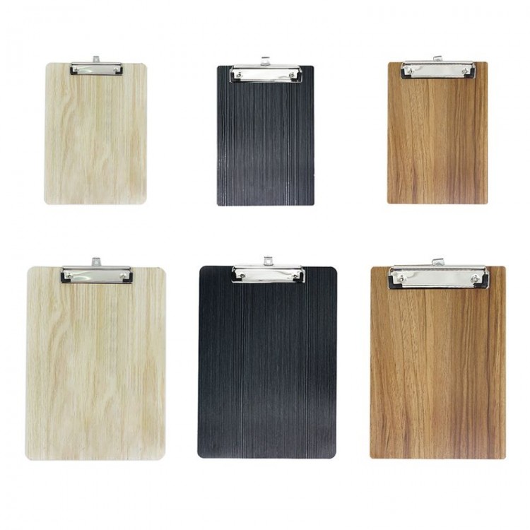 Portable A4 A5 Wooden Writing Clipboard File Hardboard Office School Stationery Supplies