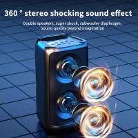 Kinglucky bluetooth audio home double subwoofer speaker square dance outdoor shop dedicated wireless new small
