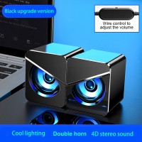 USB Wired Speakers Mini Computer Speaker 4D Stereo Sound Surround Loudspeaker For PC Laptop Notebook Not bluetooth Loudspeakers