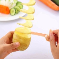 Manual Slicers DIY Creative Spiral Cutter Twisted Potato Chips Vegetable Carved Carrot Screw Slicer Kitchen Accessories