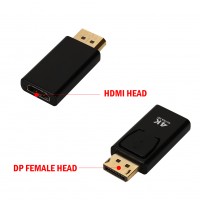 DP To HDMI-compatible Max 4K 60Hz Displayport Adapter Male To Female Cable Converter Display Port Adapter For TV PC Projector