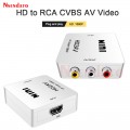 HDMI-Compatible to RCA Converter AV/CVSB L/R HD 1080P HDMI2AV Video Box for NTSC PAL Output HDMI-Compatible To AV Scaler Switch