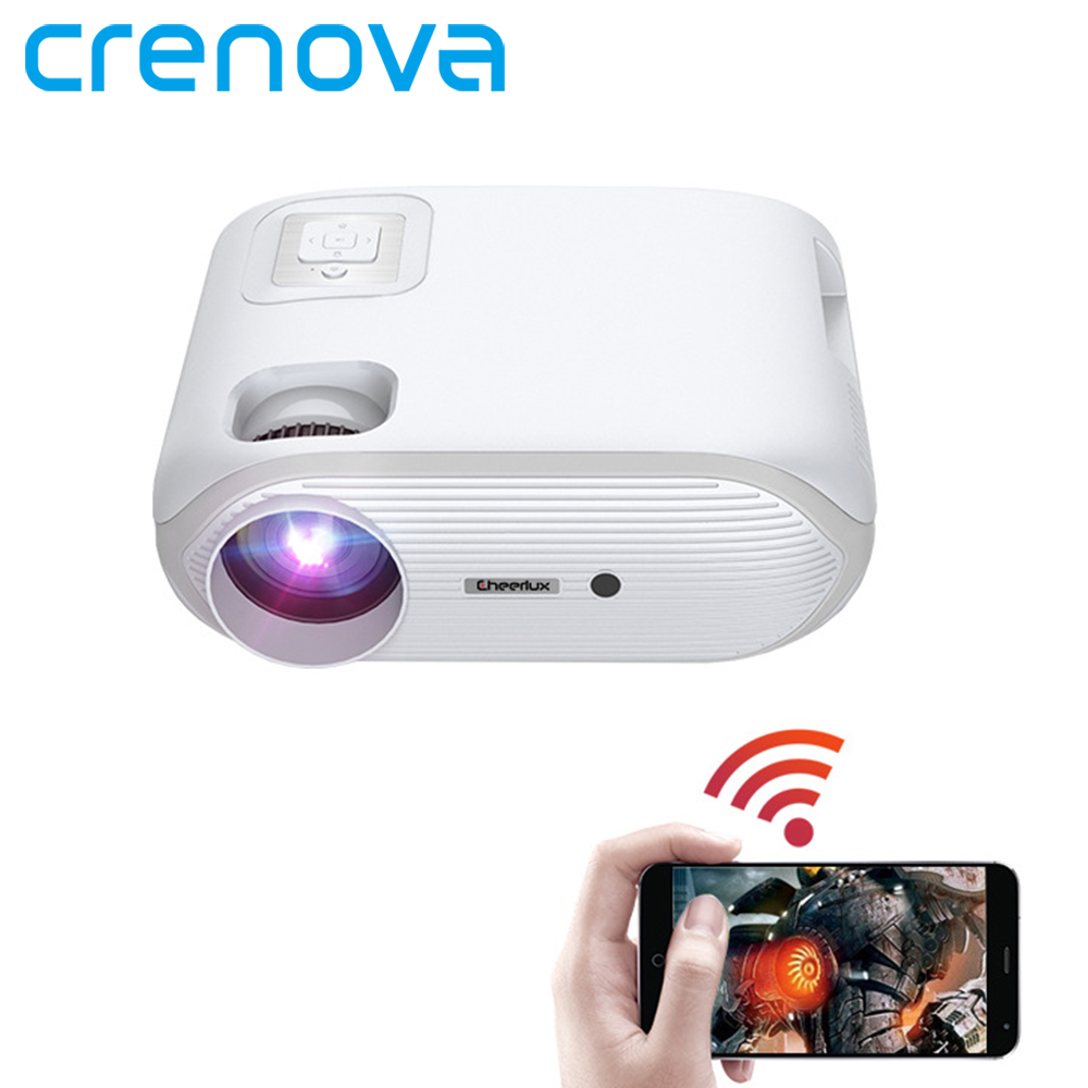 CRENOVA Projector Full HD 1080p C56 Android 9 Beamer LED Mini Projector 4k Decoding Video Projector for Home Theater Cinema