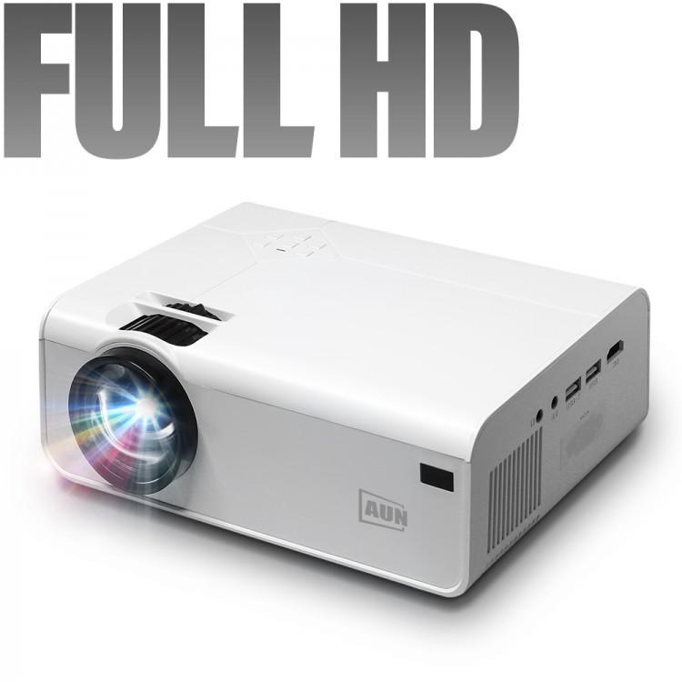 AUN Full HD 1080P Projector A13 MINI Beamer LED Home Theater Android Smart TV 4k Vidoe projectors for Home Cinema Mobile Phone