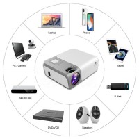 CRENOVA Projector Full HD 1080p Android 9 Beamer LED Mini Projector 4k Decoding Video Projector for Home Theater Cinema Mobile