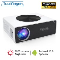 TouYinger Q9 LED Home Cinema 1080P Video Projector Full HD 7000 Lumens ( Android 9.0 Wifi Bluetooth Optional ) LCD Movie Beamer