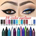 14 Color Long-lasting Eyeliner Pencil Waterproof Pigment Green Brown eyeliner Pen Women Fashion Color Eye Makeup Cosmetics