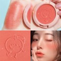 New 6 Colors Blush Makeup Palette Mineral Powder Red Rouge Lasting Natural Cream Cheek Tint Orange Peach Pink Blush Cosmetic