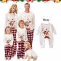 Xmas Family Matching Pajamas Set Cute Deer Adult Kid Baby Family Matching Outfits 2021 Christmas Family Pj&#39;s Dog Clothes Scarf