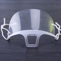 4PCS Transparent Masks Anti Fog Catering Food Hotel Plastic Kitchen Restaurant Masks Kitchen Tools Keep Clean