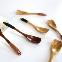 Hot sell Vintage Wooden Spoon Bamboo Kitchen Cooking Utensil Tool Fashion Tableware Soup Teaspoon Catering Spoon Brown Spoon