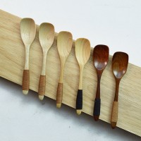 Hot sell Vintage Wooden Spoon Bamboo Kitchen Cooking Utensil Tool Fashion Tableware Soup Teaspoon Catering Spoon Brown Spoon