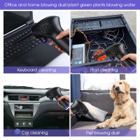 Wireless Air Duster USB Dust Blower Handheld Dust Collector Rechargable Large Capacity Portable for PC Laptop Car Clean Keyboard