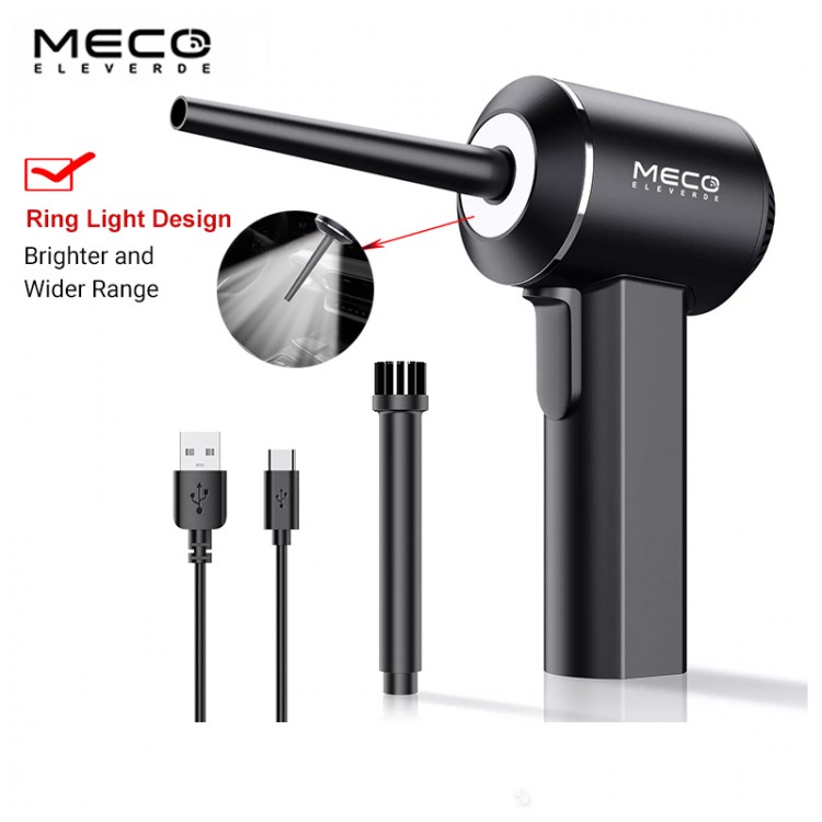 MECO Wireless Air Duster USB Vacuum Cleaner Blower Handheld Compressed Cordless Tool PC Laptop Car Keyboard 6000mAh 45000RPM