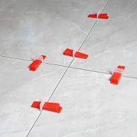 Tile leveling system, tools 1mm / 1.5mm / 2mm / 2.5mm / 3mm, 50 bases + 50 inserts + 1 pliers, 101 combination kits.