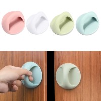 Round Auxiliary Knobs Cabinet Suction Cup Handle Window Sliding Door Self-adhesive Wardrobe Pulls Refrigerator Handle