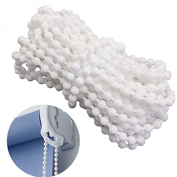 10 Meters Plastic Roller Blind Roman Vertical Shade Beaded Chain Pull Cord Window Curtain Beads Rope with Connectors