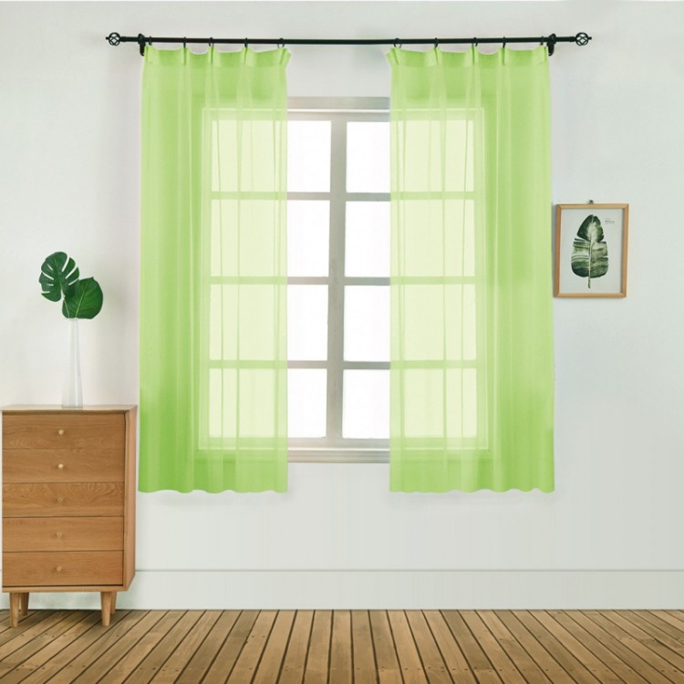 100x130CM 10Colors European American Style Window Screening Door Curtains Bedroom Roller Blinds Tulle For Living Room Cortinas