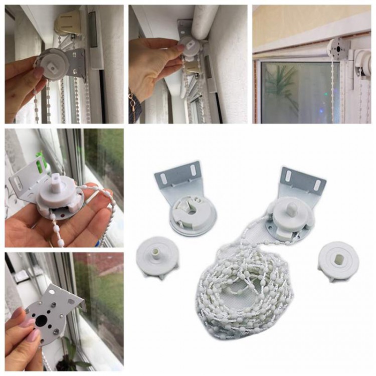 28mm Manual Roller Blinds Bead Chain Curtain Shutter Accessories Zipper volet roulant Window Blind Bathroom Home Accessories