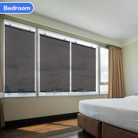 Sunshade Roller blinds Suction Cup Blackout curtains For living room Car Bedroom Kitchen Office Free-Perforated Window Curtains