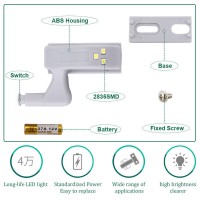 10Pcs LED Inner Hinge Lamp Under Cabinet Light Universal Wardrobe Cupboard Sensor Lights for Bedroom Kitchen Closet Night Light