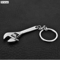 New Mini small opening mobile activity wrench keychain charm men&#39;s key ring Tool Wrench Spanner Key Chain Best Gift Jewelry