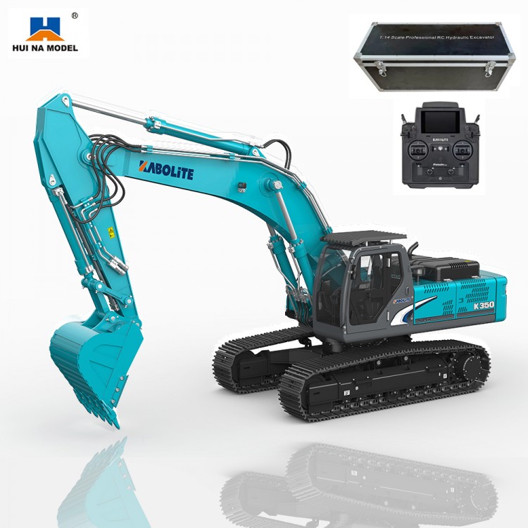 HUINA 1/14 Metal Kabolite K350 100S Hydraulic RC Excavator Remote Control Cars Toys Full Size Electric Cars Vehicles for Adults