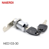 NAIERDI Cam Cylinder Locks Door Cabinet Mailbox Padlock Drawer Cupboard Box Lock With 2 Keys For Furniture Hardware 103 Series