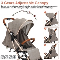 Folding Baby Stroller High Landscape Adjustable Carriage Kids Safety Pushchair Absorbers for 0-4 Years Baby Bassinet EU Stock