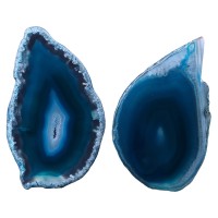  Natural Agate Geode Polished Irregular Crystal Slice Stone DIY Pendant Mineral Home Decoration