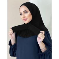 Instant Hijab Cap Snap Fastener Muslim Fashion Veil Latest Turban for Women Underscarf Caps Cotton Jersey Undercaps Neck Cover