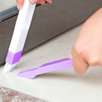 2 in 1 Multipurpose Window Groove Cleaning Brush Household Keyboard Home Kitchen Folding Brush Cleaning Tool 3 colors