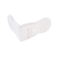 Baby Safety Drawer Lock Anti-Pinching Hand Cabinet Drawer Locks Plastic White Safety Buckle for Children Kids Protection