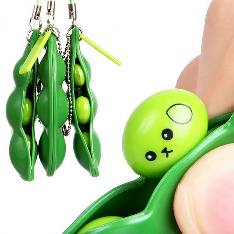 Push Its Bubbles Fidget Toys Pack Anti Stress Hand Toys Peas Beans Pops Toy Keychain Educational Simple Dimple Toys for Children