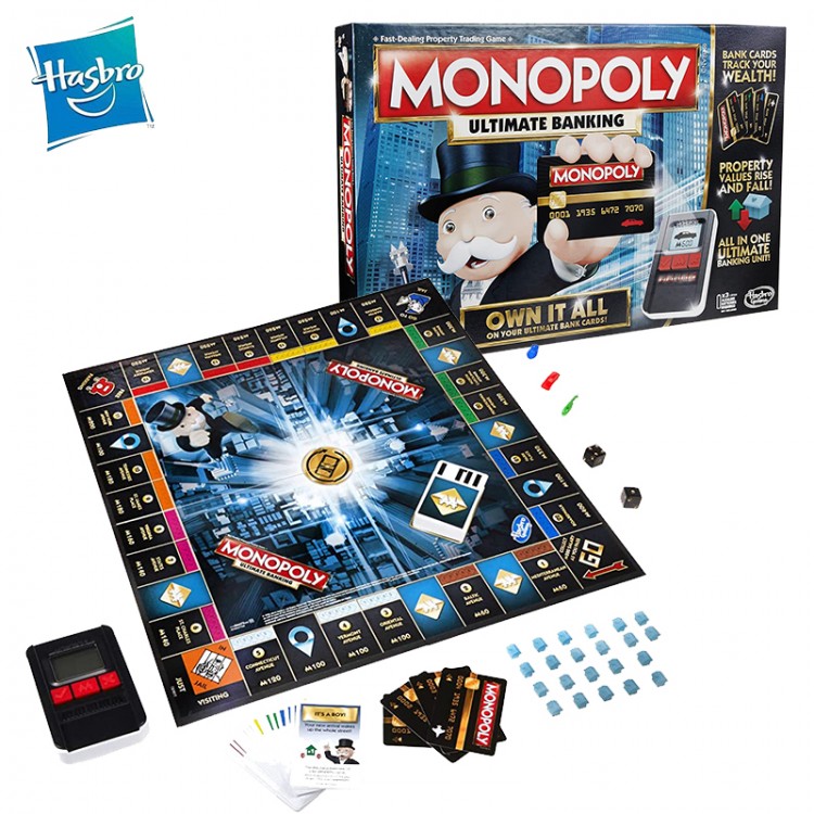 Original Monopoly Board Games Electronic Banking Wealth Investment Multiplayer Party Interactive Toys for Kids Property Trading