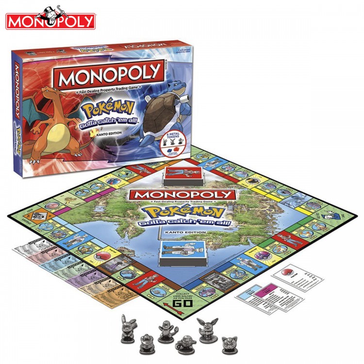 Monopoly Pokemon Monopoly Legend Classic Collector&#39;s Edition Children&#39;s Puzzle Game Solitaire Toy Christmas Birthday Gift N7855