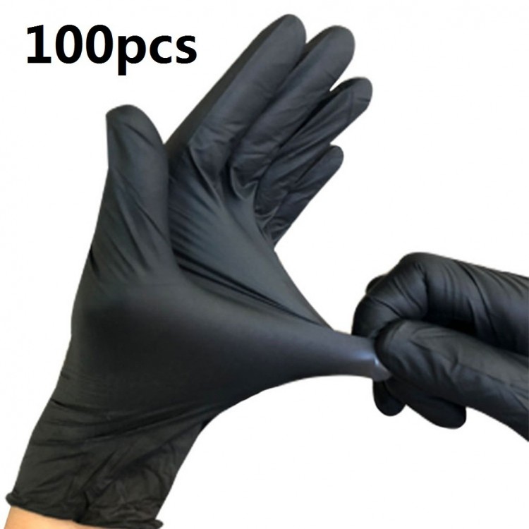 100Pcs Transparent Vinyl TPE Gloves Latex-free Gloves For Laboratory Work Thickened Pet Care Painting Kitchen Disposable Glove