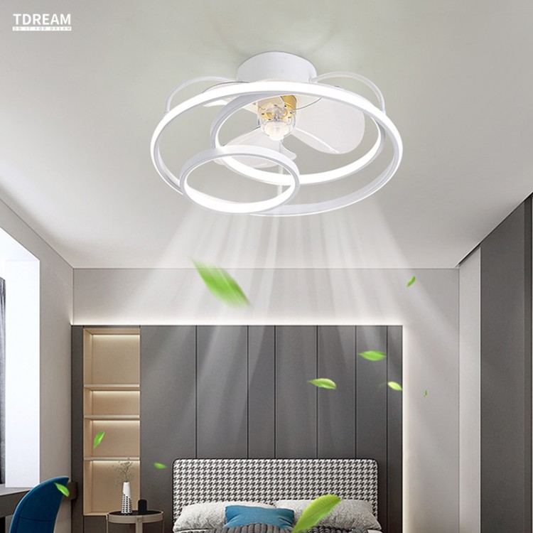 Modern LED Ceiling Fan with Lights Remote Control Bedroom Decor Ventilador Lamp Living Room Dining Room Indoor lighting