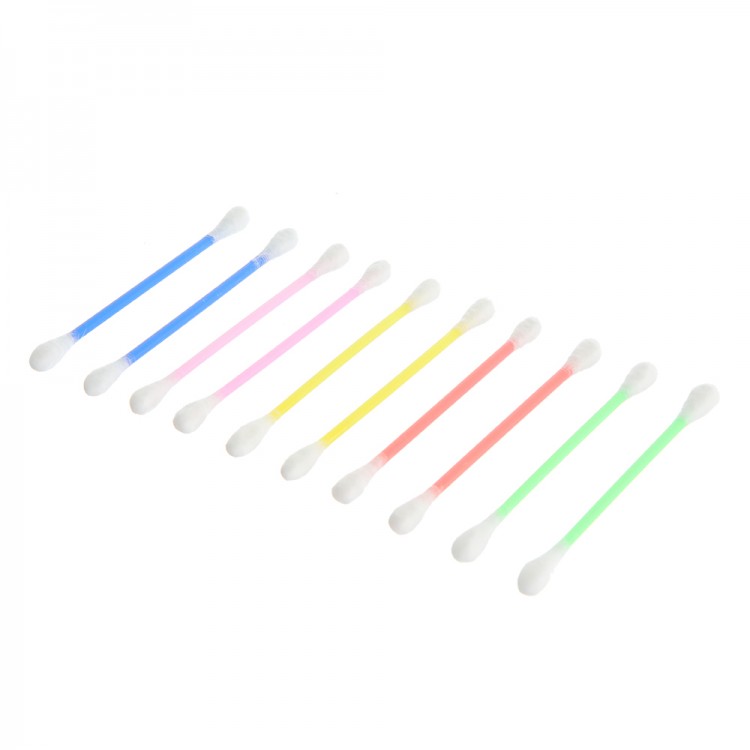 In stock multi color cotton swabs in polybag cotton bud manufacturers | DEIL-CHINA